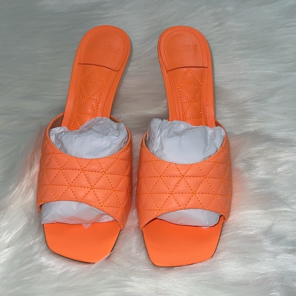 Fryda Mule in Neon Orange - Schutz - Picture 6 of 9